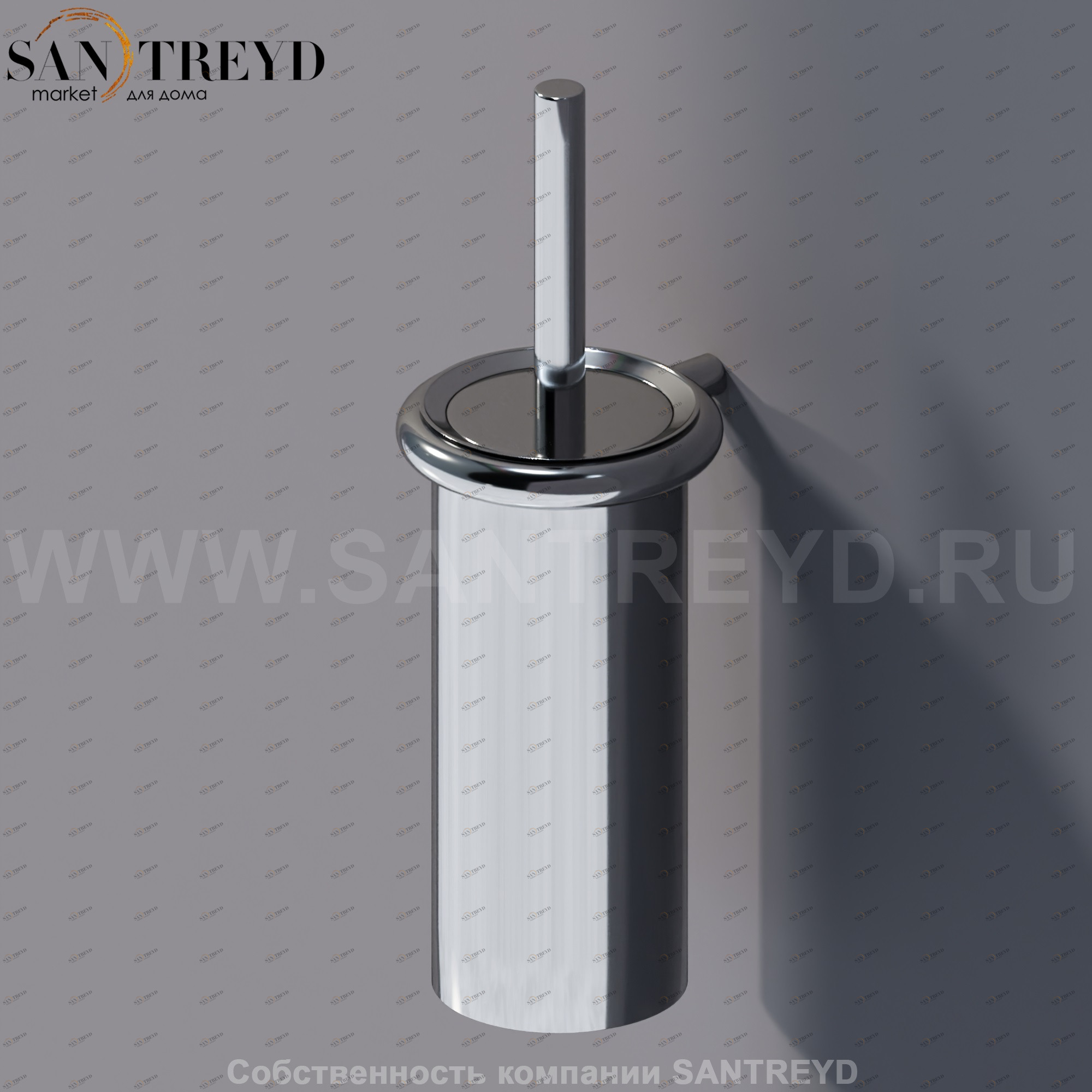 Agape O.L.C. Туалетый ёрш настенный хромированный AOLC0846S Аксессуары OLC