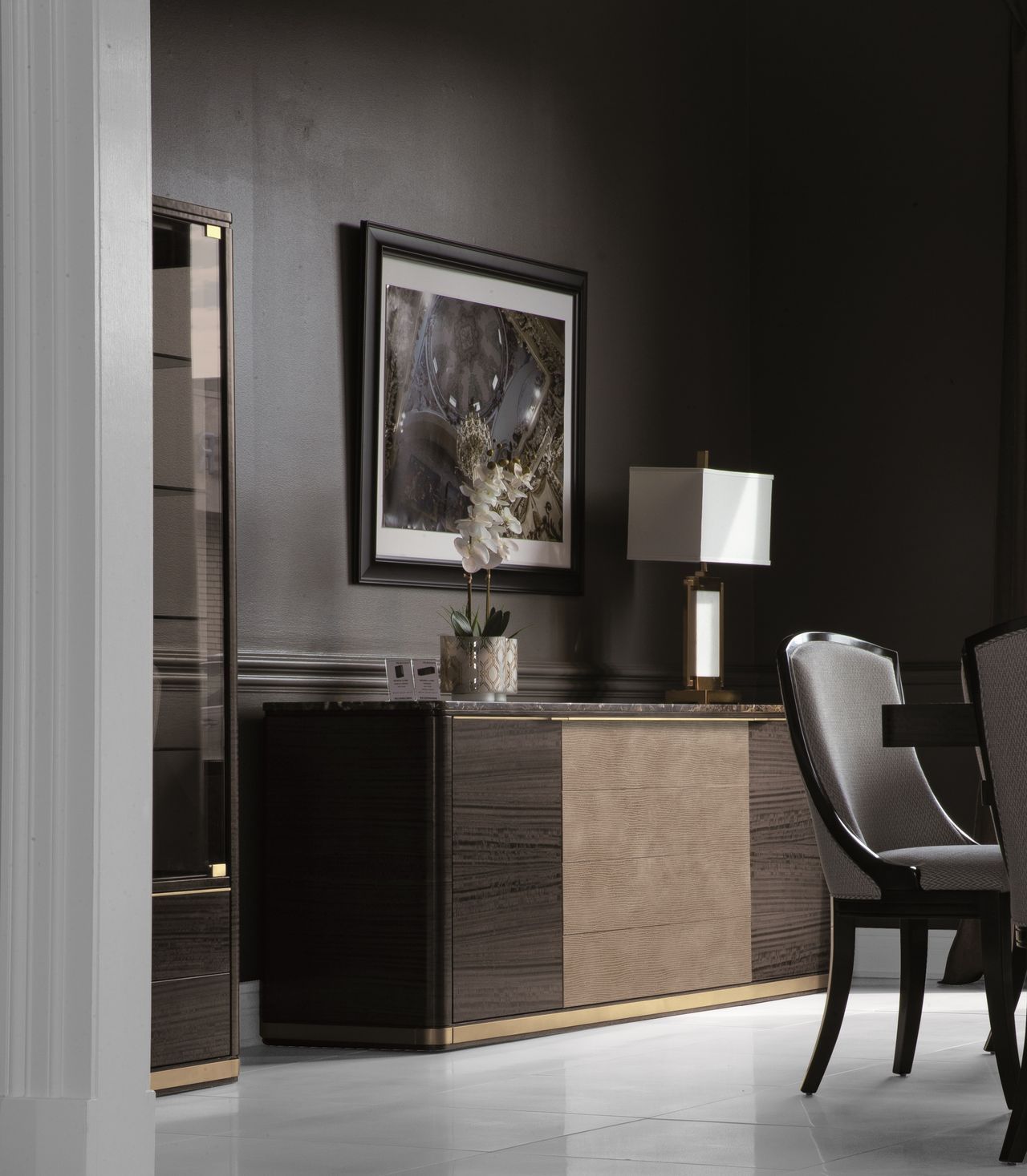 Деревянный шкаф с ящиками и мраморной столешницей Hurtado Evolution ARCH-00000011 - Вид №1