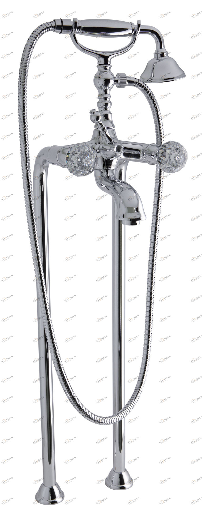 F5084/4C Смеситель для ванны напольного монтажа с душевым комплектом FIMA CARLO FRATTINI Elizabeth Chic 