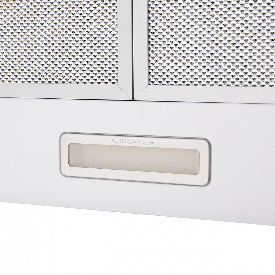 CORK 60 White Вытяжка cork 60 белое стекло/ тип:купольная, кнопочное управление, 620м3, площадь кухни до 20м2, 3 скорости, светодиодное освещение, в опции: угольный фильтр cf103t, белая Maunfeld Santreyd  - Вид №7