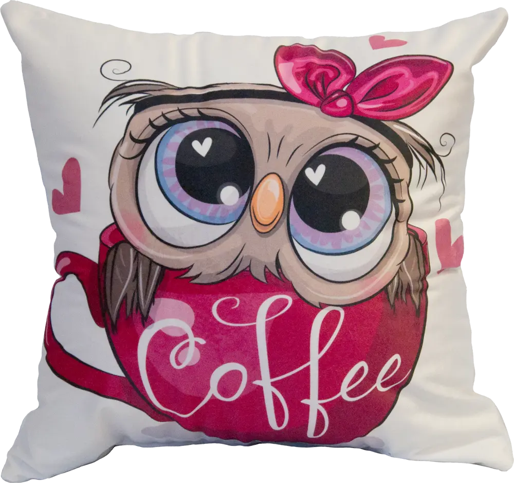 SEASONS Декоративная подушка «Сова» 40×40 см розовая 86112110