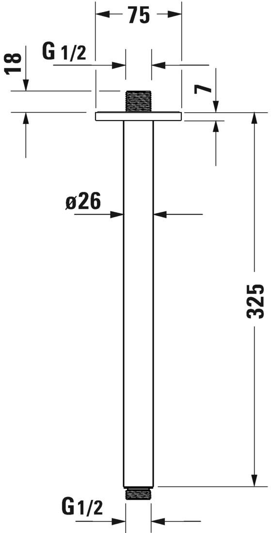 Duravit Подвесной кронштейн для душа sun-id-1498149 - Вид №11