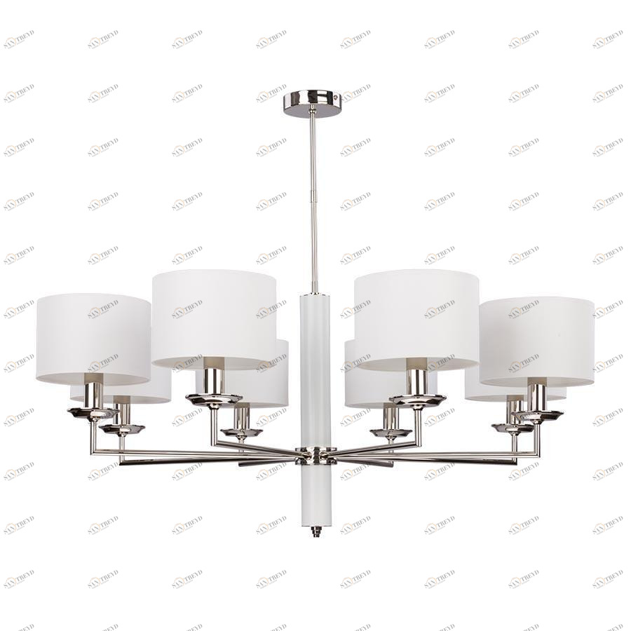 Потолочная люстра Kutek Mood Modesto MOD-ZW-8 (BC) KUTEK ДИЗАЙНЕРСКИЕ, MODESTO 313564 Белый;серебро 