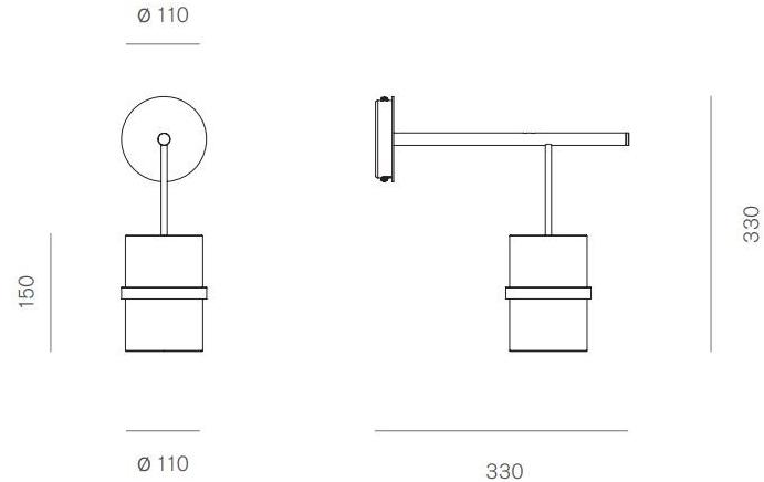 Настенный светильник из алюминия Piccola boa Cg-042ws-ni Santreyd Cg-042ws-ni- - Вид №1