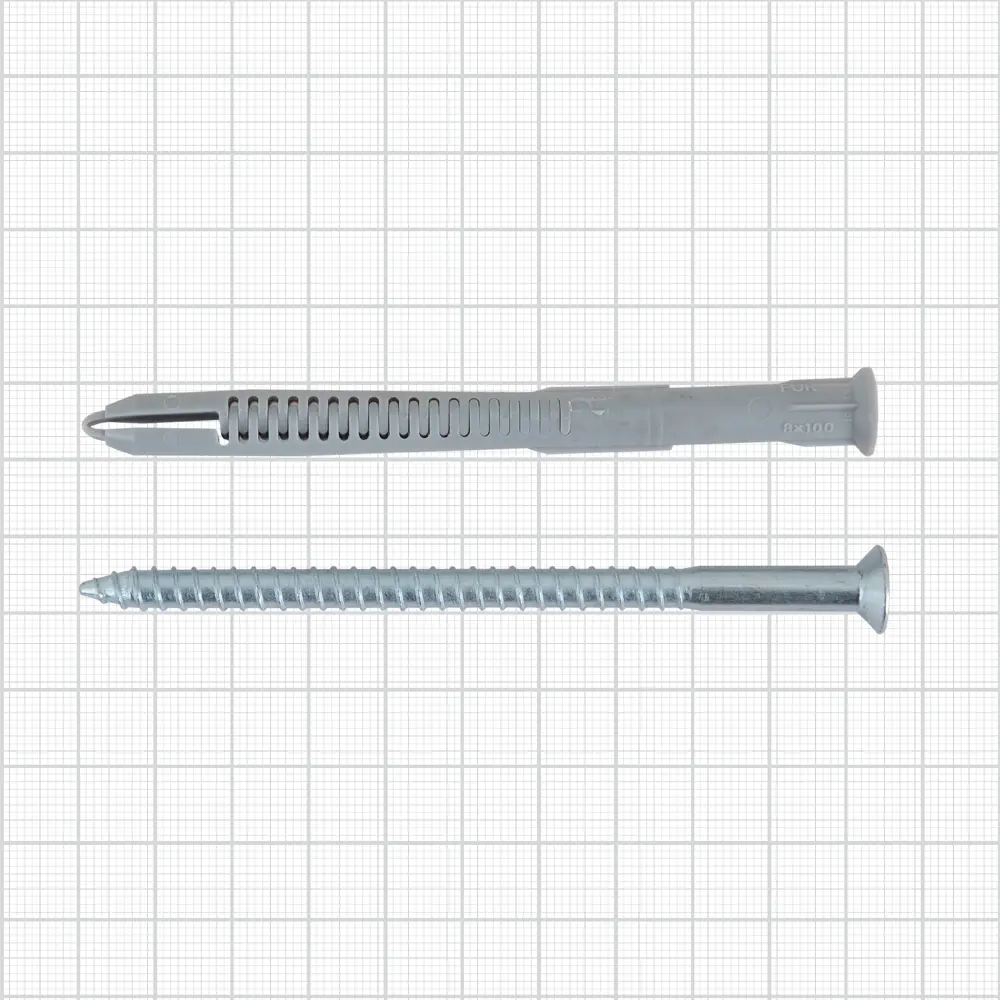 Дюбель-шуруп Fischer T FUR фасадный универсальный 8x100 мм нейлон/оцинкованная сталь 12471416 STLM-2089503  - Вид №4