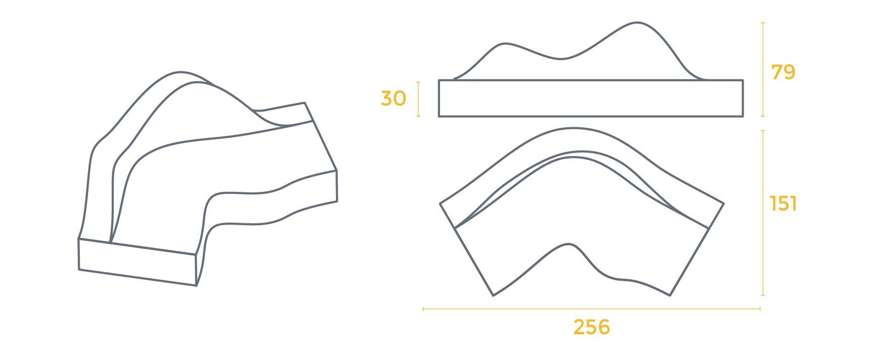 Модульный диван с пенопластовым покрытием SIXINCH RIVER MUST FLOW ARCH-00026536 - Вид №15