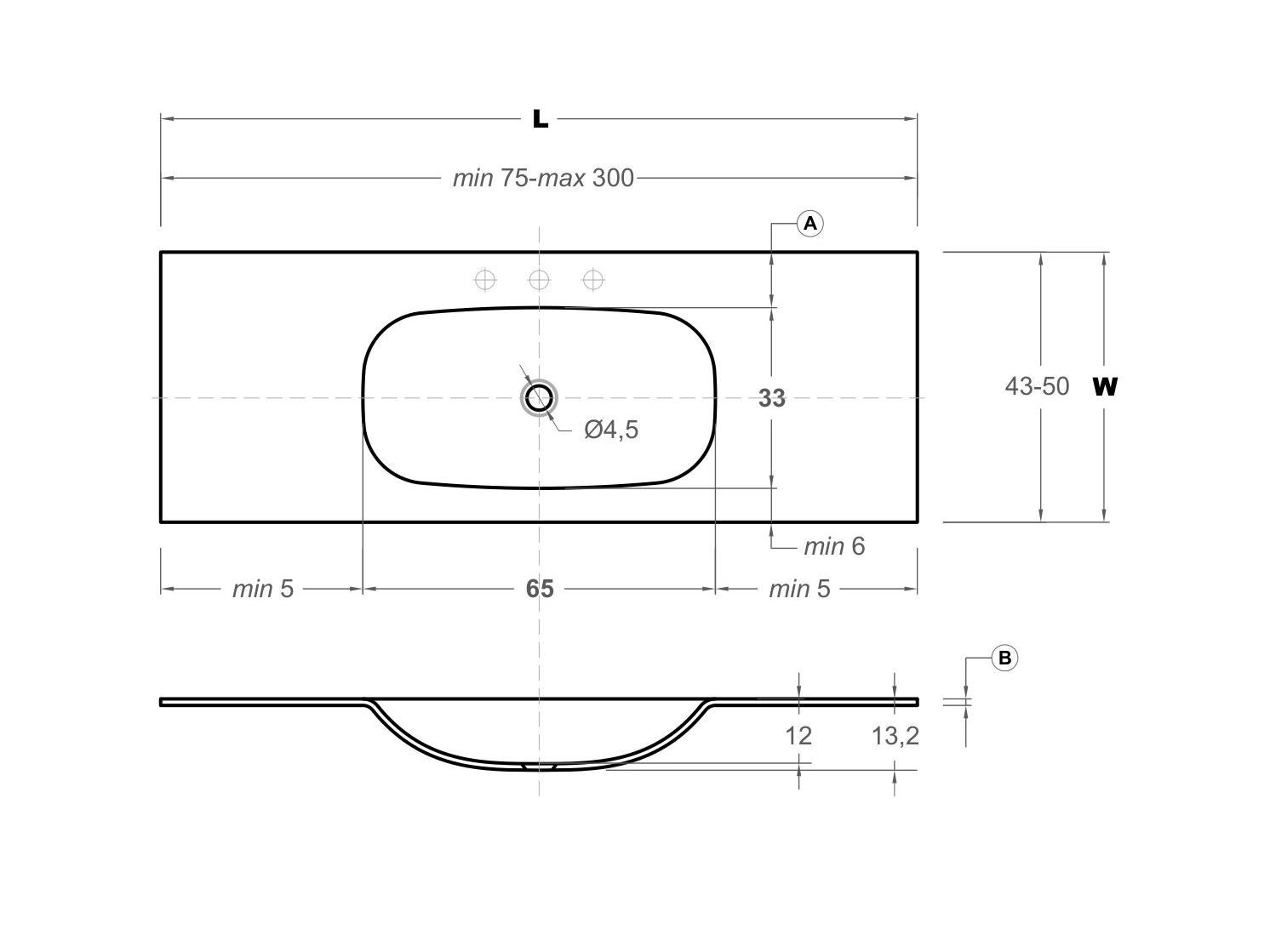 Столешница со встроенной раковиной Inbani G1 ARCH-00059298 - Вид №2
