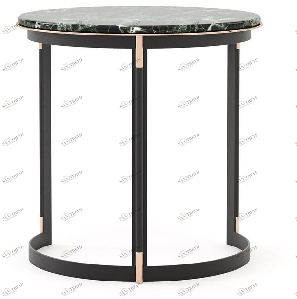 Laskasas Высокий журнальный столик из мрамора и кованого железа Lyssa sun-id-1454479