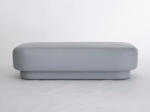 Мягкая скамейка из ткани