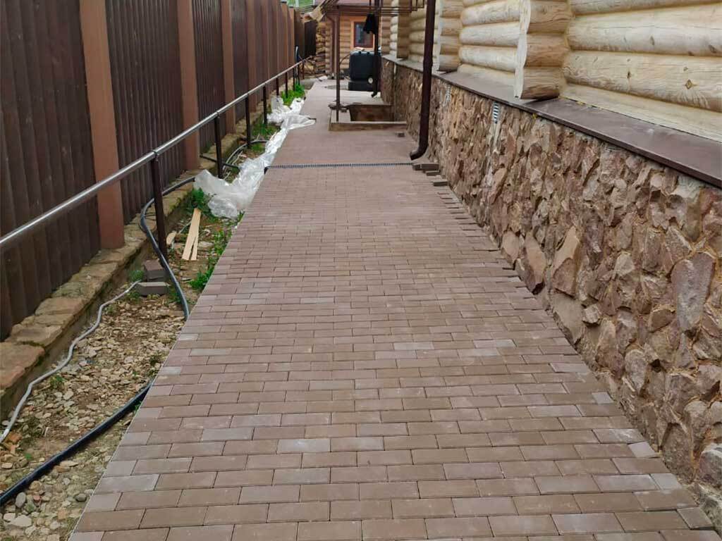 Металлический бордюр 1200*40*45*1,5 компл. ГеоПластБорд GPBST-15 - Вид №9