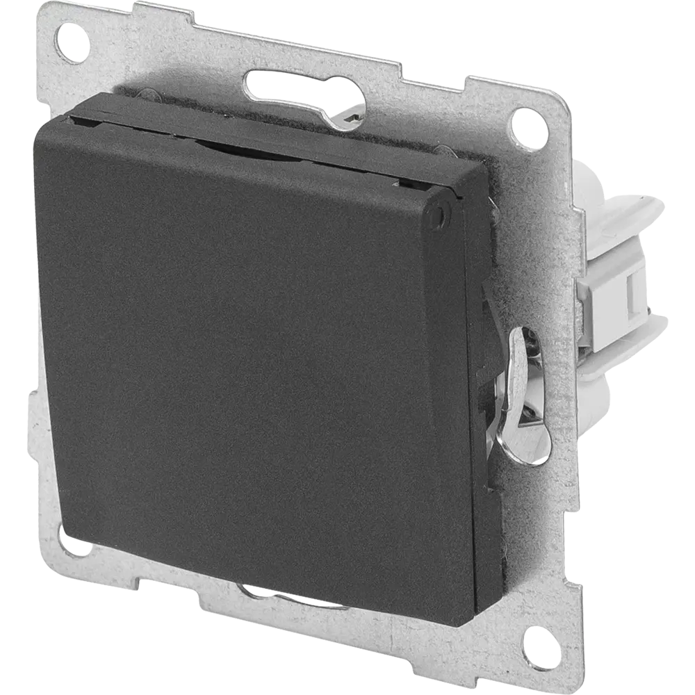 Розетка влагозащищенная GUSI Electric с крышкой графит 84695693 Ugra STLM-0053793