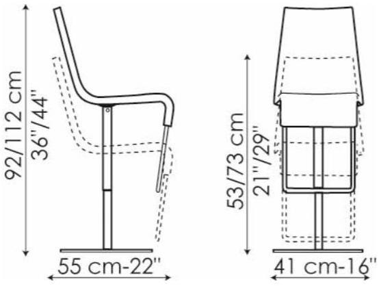 Bonaldo Поворотный табурет с регулируемой высотой sun-id-1368006 - Вид №3