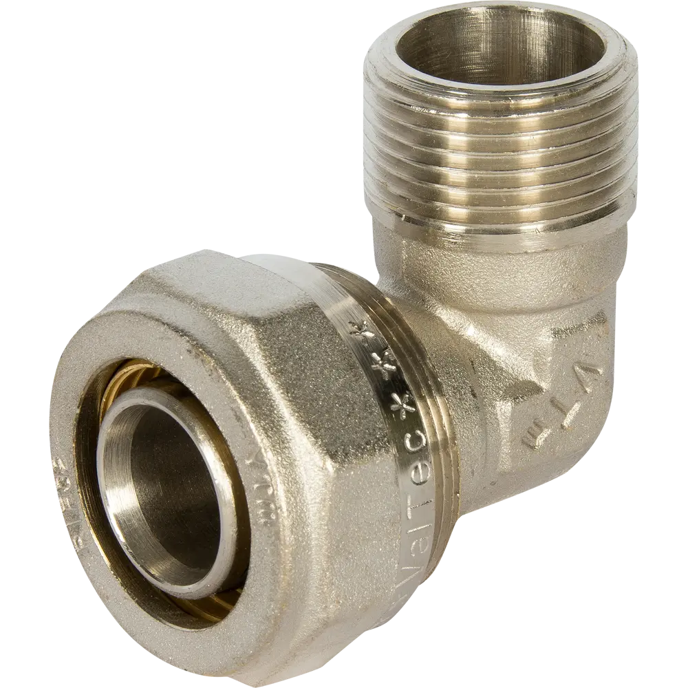 Угол комбинированный 90° Valtec 1"x32 мм НР никелированная латунь VTM.353 10525679 STLM-2173325 