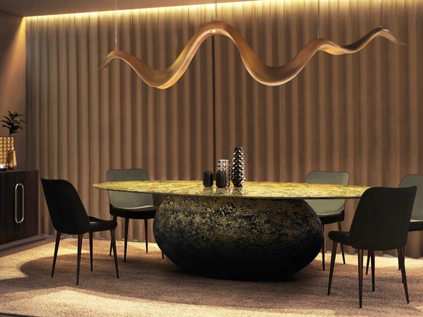 GANSK Овальный обеденный стол из мдф  G4019  - Вид №2