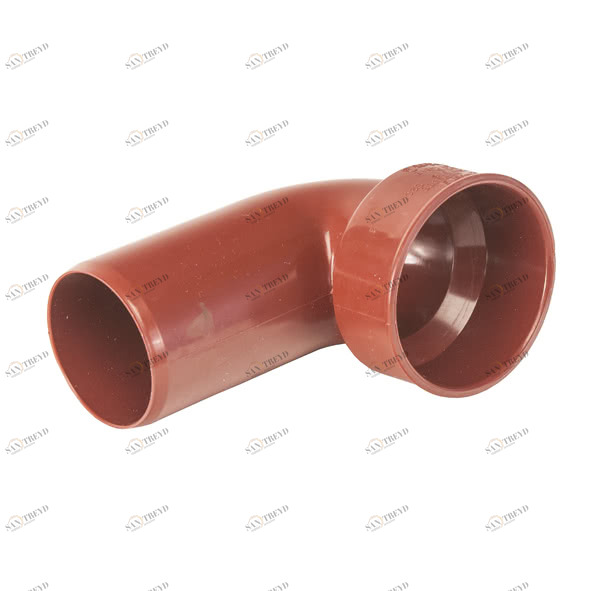 8M3090S50L SANHA M3-090SL отвод 90°, под сифон, без манжеты DN 50 / OD 50 (L) мм 