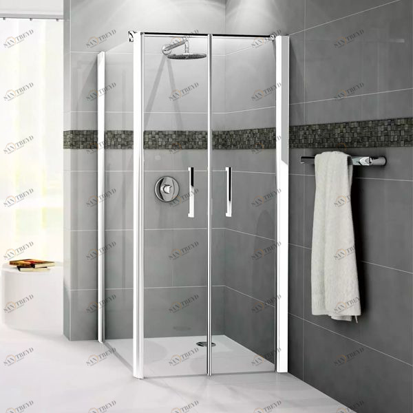 Боковая панель 78 см GIADA F2B Novellini GIADA с белым профилем GIADNF2B721A