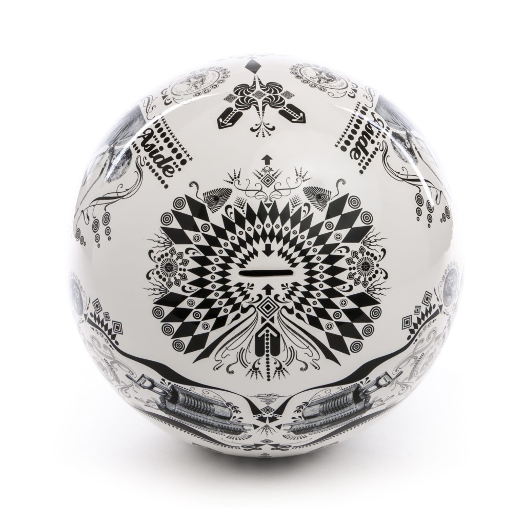 Копилка фарфоровая черно-белая By Petrantoni SELETTI  00-3883238 Белый;черный  - Вид №1