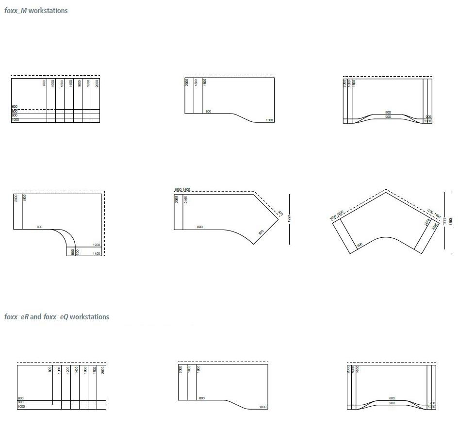 Wiesner-Hager Прямоугольный рабочий стол с регулируемой высотой Foxx sun-id-1386471 - Вид №3