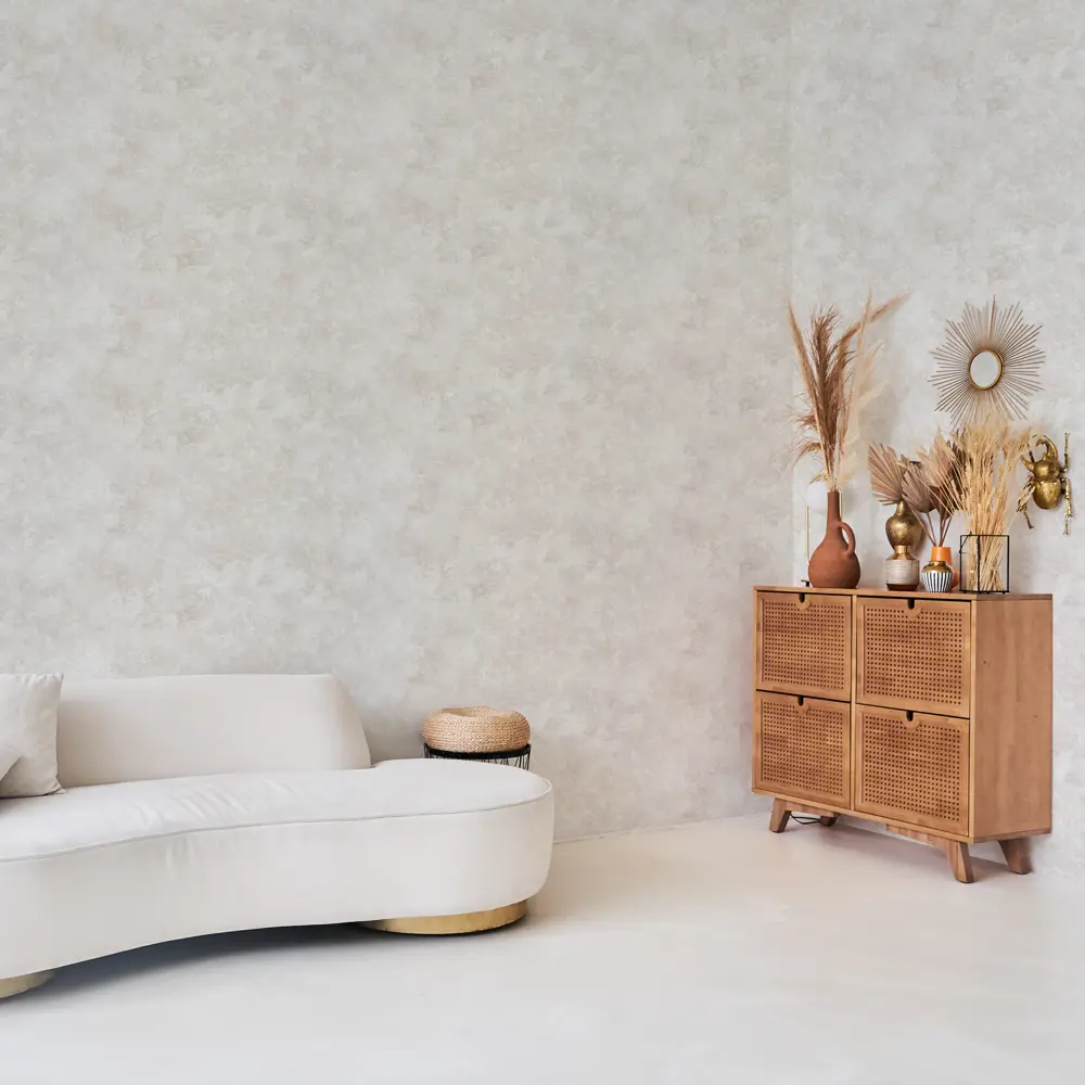 Обои Kreaforta Banff бежевые с текстурой штукатурки 89431654 STLM-1572728 - Вид №3