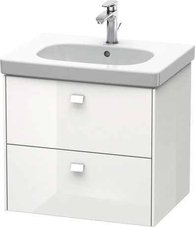 BR414509191 Тумбочка подвесная Brioso #BR4145 620 x 469 мм Серо-коричневый декор Duravit - Вид №2