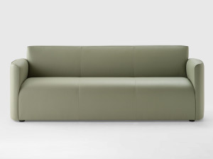 3-местный кожаный диван