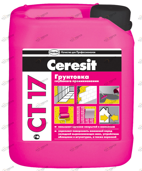 Грунтовка Ceresit СТ17 глубокого проникновения 10л 4477