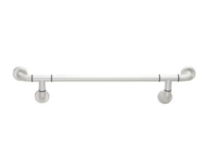 Прямые поручни с коленчатыми настенными креплениями