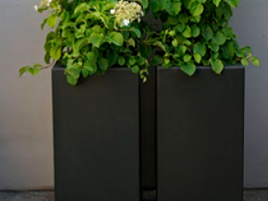 Кашпо коллекции "Кари" CD-03-63 50/50/100 RAL7021 ГеоПластБорд GPBST-74 - Вид №3