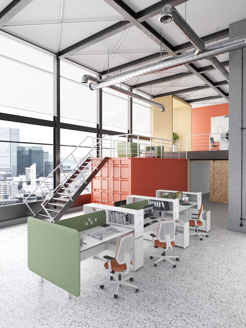 ESTEL GROUP Регулируемая по высоте рабочая станция со встроенной полкой Evo sun-id-1501314 - Вид №3