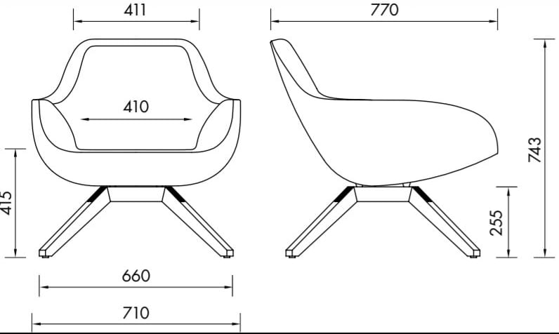 Кожаное кресло на насесте ALMA DESIGN X Big ARCH-00115147 - Вид №2