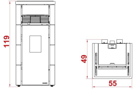 PALAZZETTI Пеллетная печь класса а + из керамики sun-id-1362168 - Вид №4