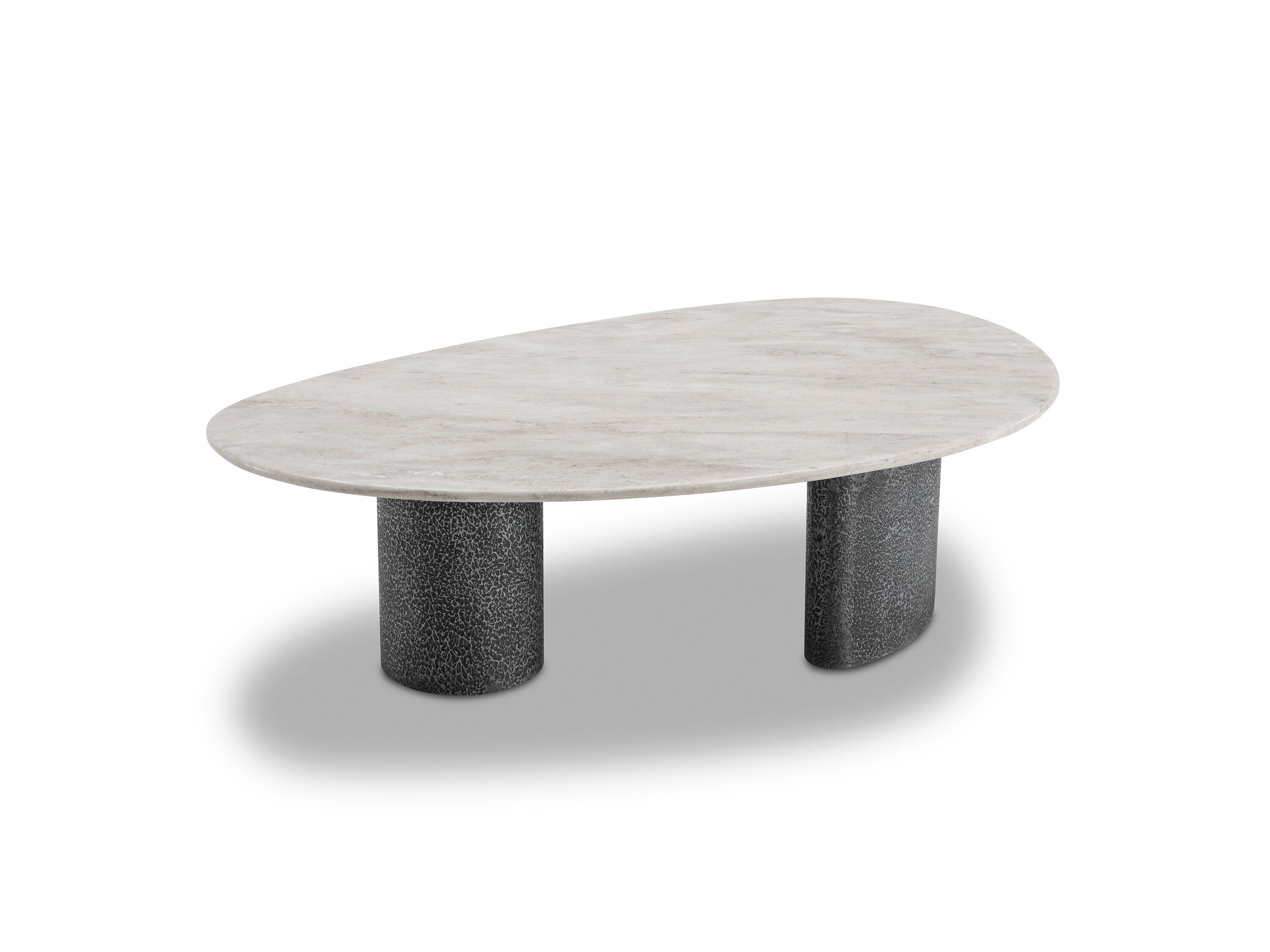 Овальный журнальный столик из мрамора и нержавеющей стали CAMPO DE' FIORI ASCT701 ARCH-00084860 - Вид №6