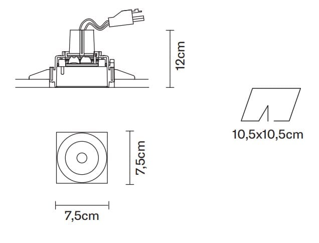 Металлический утопленный прожектор Fabbian Инструменты ARCH-00090883 - Вид №17