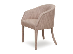 Мягкий тканевый стул с подлокотниками