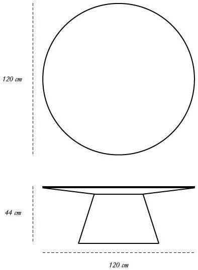 Scarlet Splendour Круглый журнальный столик Vanilla noir sun-id-1447289 - Вид №3