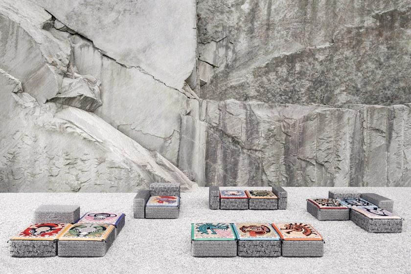 MissoniHome Секционный диван со съемным чехлом из ткани sun-id-1370193 - Вид №6