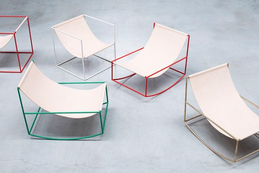 valerie_objects Кресло-качалка из латуни с подлокотниками  V9018019  - Вид №18