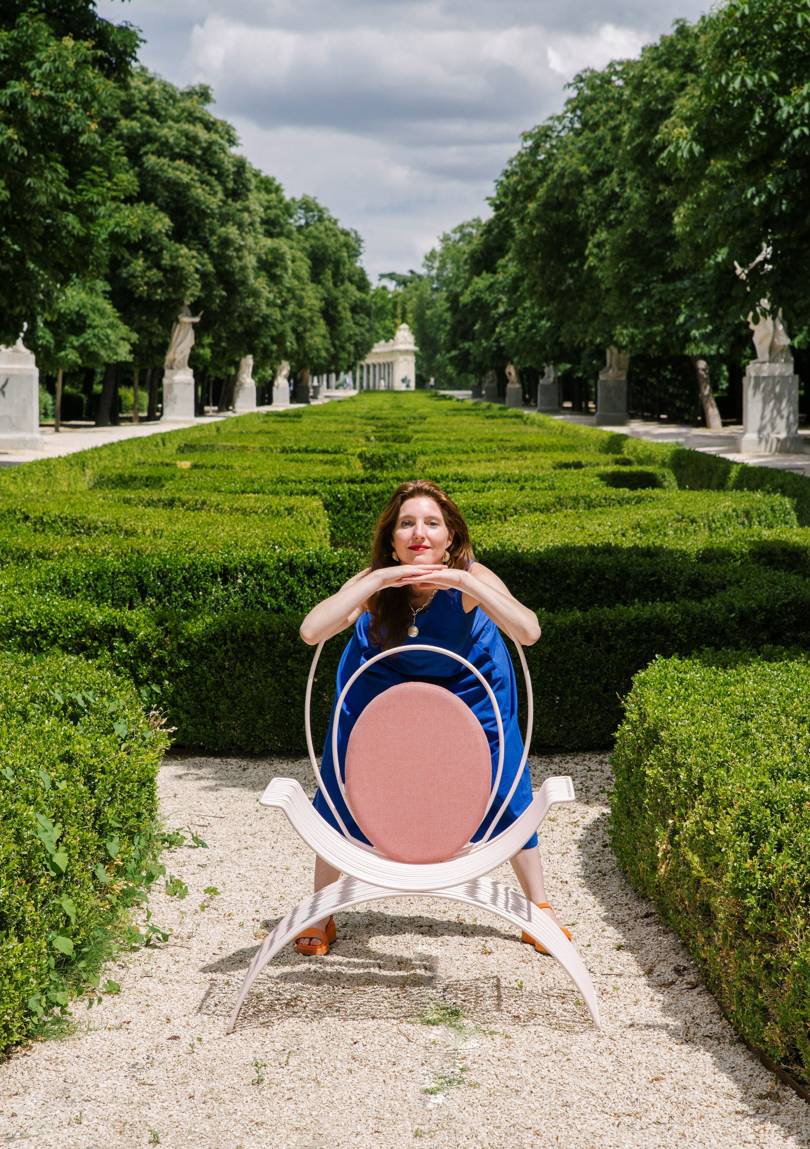 Стальной садовый стул с подлокотниками iSimar Romana ARCH-00082158 - Вид №6