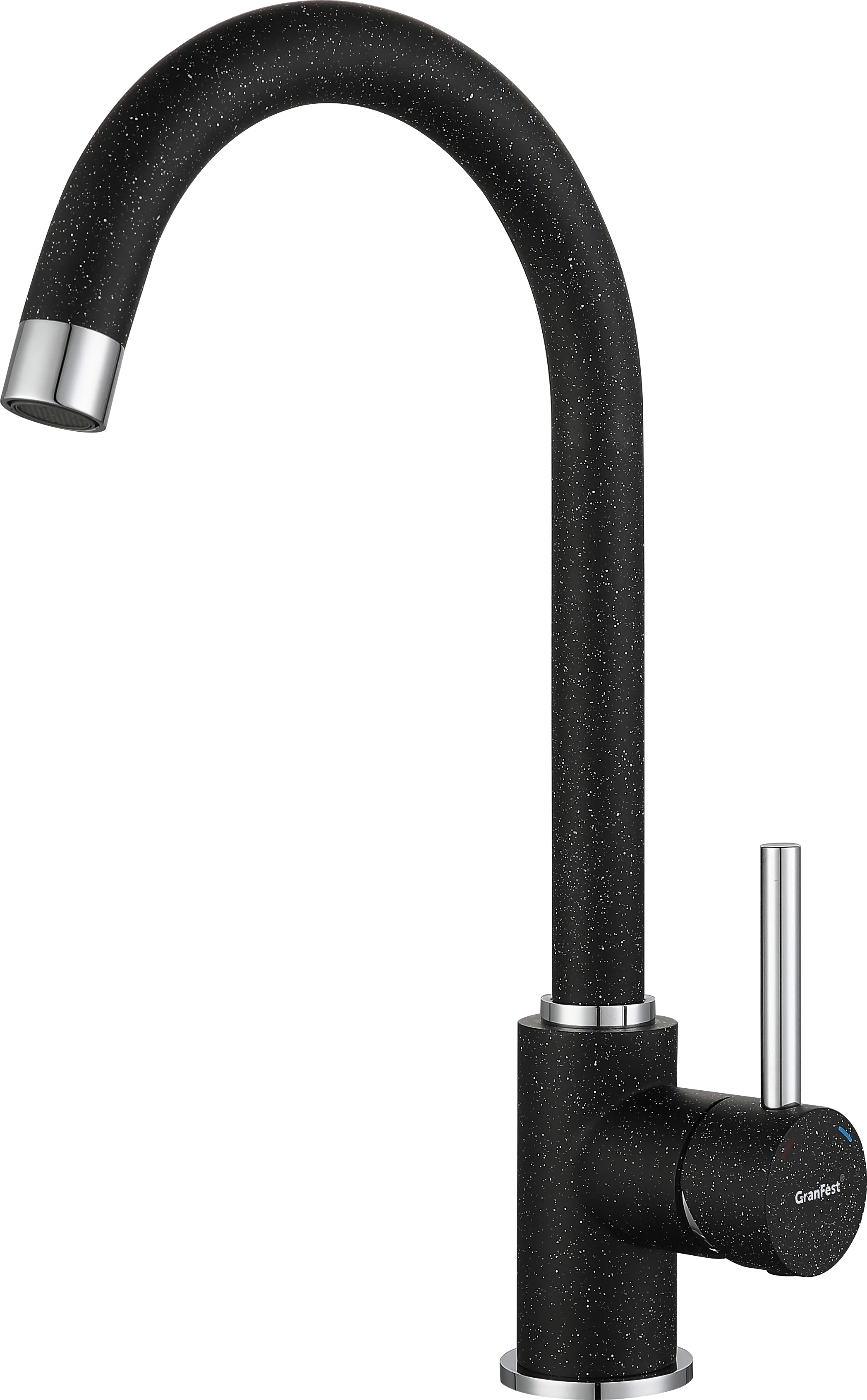 Кухонный смеситель 3650 черный GranFest 