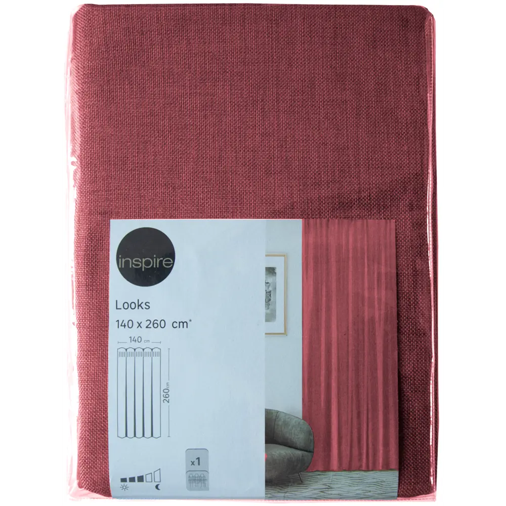 Штора на ленте Seasons Looks 140х260 см Bistro3 цвет терракотовый 84177635 STLM-2154126  - Вид №6