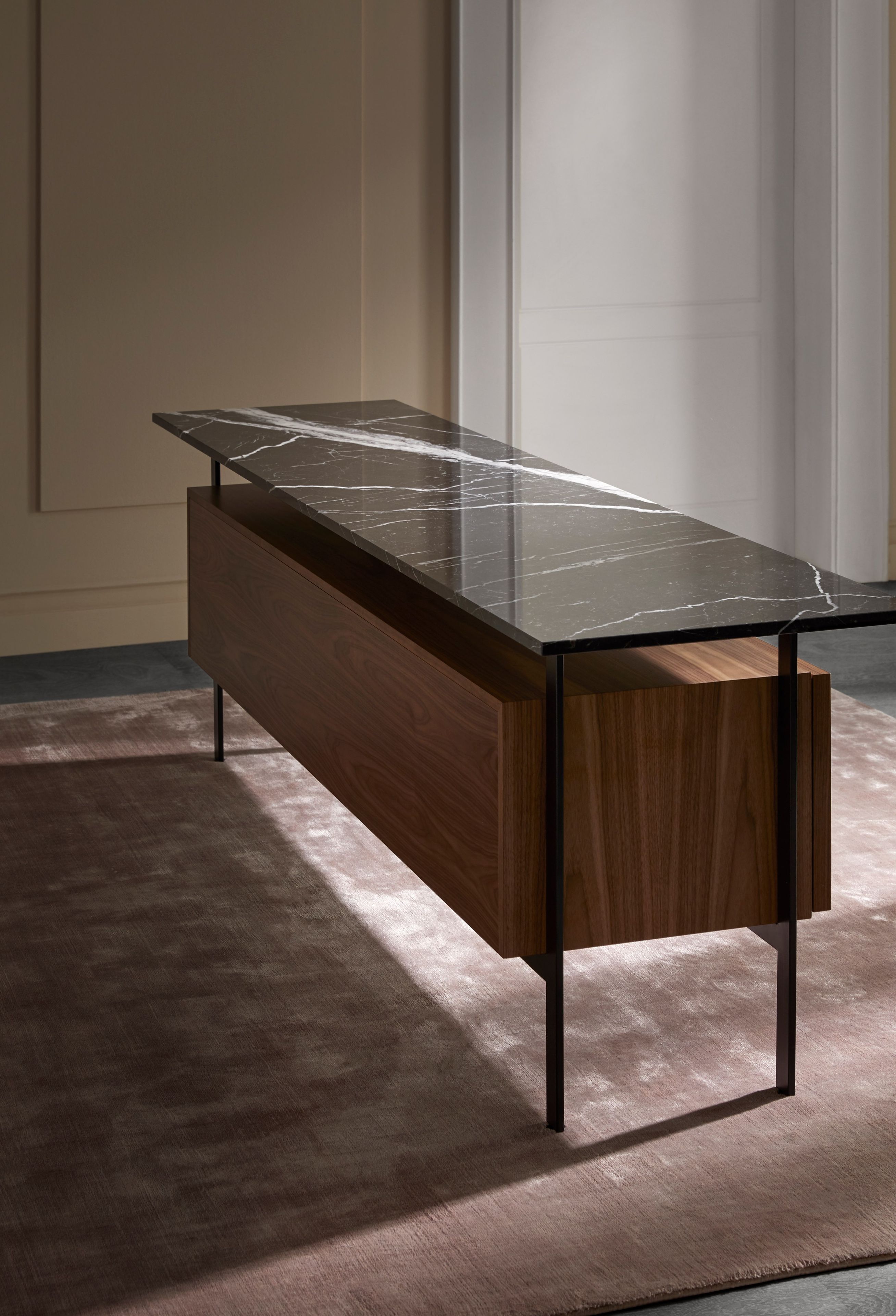 Шкаф из дерева и стекла с откидными дверями Punt Чикаго ARCH-00074008 - Вид №12