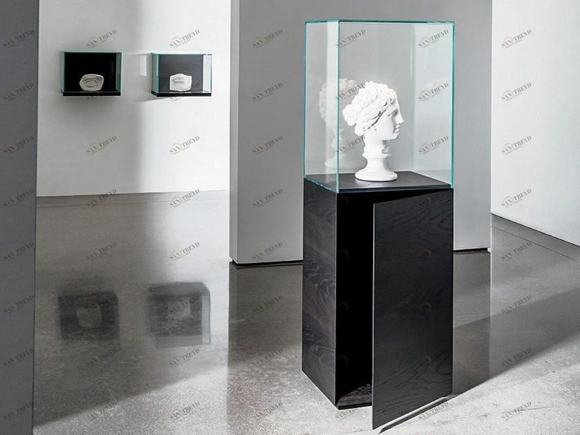 Sovet italia Напольный шкаф-витрина из дерева и стекла Nest sun-id-1400563