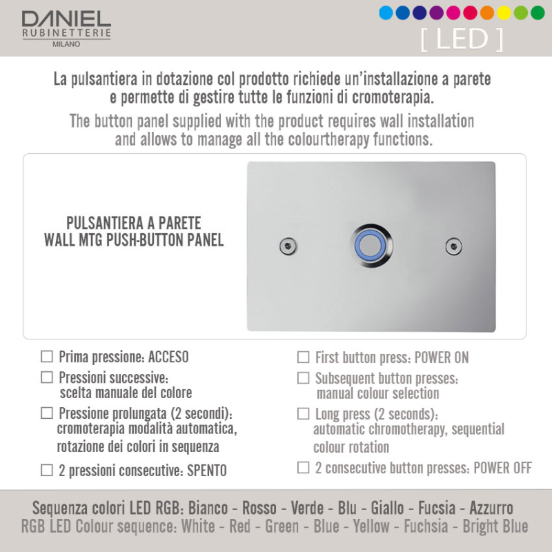 A579LEFCM34 Потолочная душевая лейка DANIEL RUBINETTERIE Wellness - Вид №2