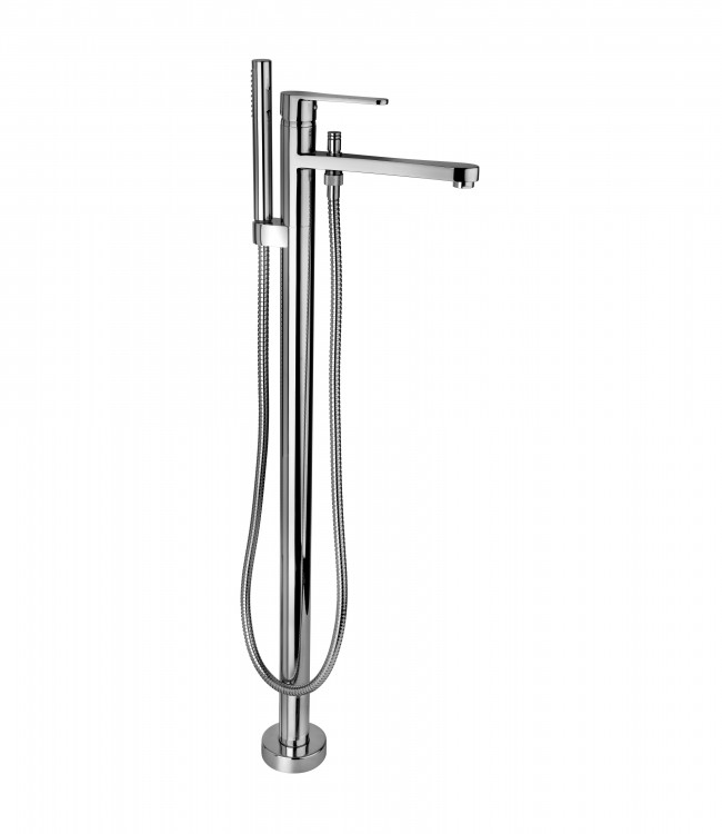 14534CR0D Смеситель для ванны напольный с душевым комплектом. Bongio O’Clock Green 