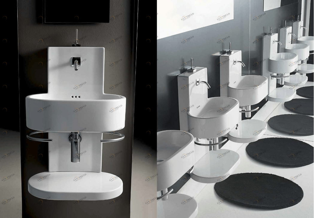 30076 Подвесная раковина настенная овальная Althea Ceramica 