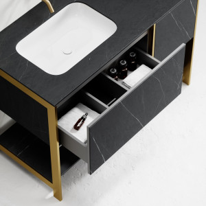 Одноместная напольная раковина с ящиками