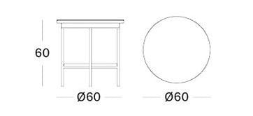 Высокий садовый столик в Lloyd loom Vincent sheppard AVIGNON ARCH-00070788 - Вид №4