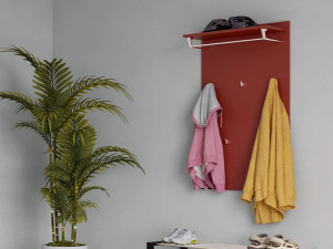 Деревянная настенная офисная вешалка для одежды