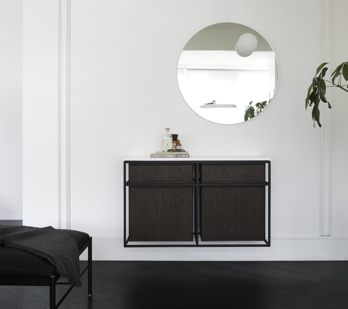 Ex.T Frame Умывальник с решеткой, шкафчики и мраморная плита bundle-comp-gl2a - Вид №12