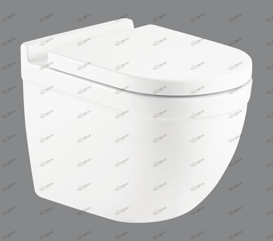 Унитаз подвесной безободковый с креплением BelBagno SENSO-R Подвесной унитаз настенный Белый BELBAGNO  Китай 